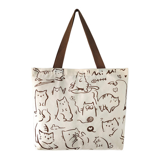 Elsa Playing Cat Tote Bag