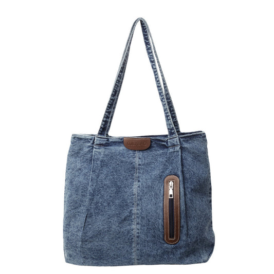 Layla Stylish Denim Tote Bag